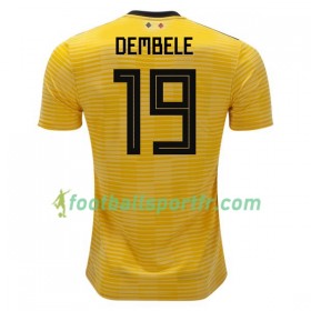 Tenue Belgique Dembele 19 Exterieur Coupe du monde 2018 Maillot de Foot